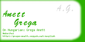 anett grega business card